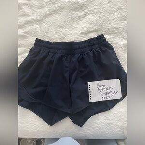 Size 6 navy lululemon hotty hot shorts